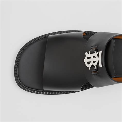 men burberry flip flops|burberry monogram motif leather sandals.